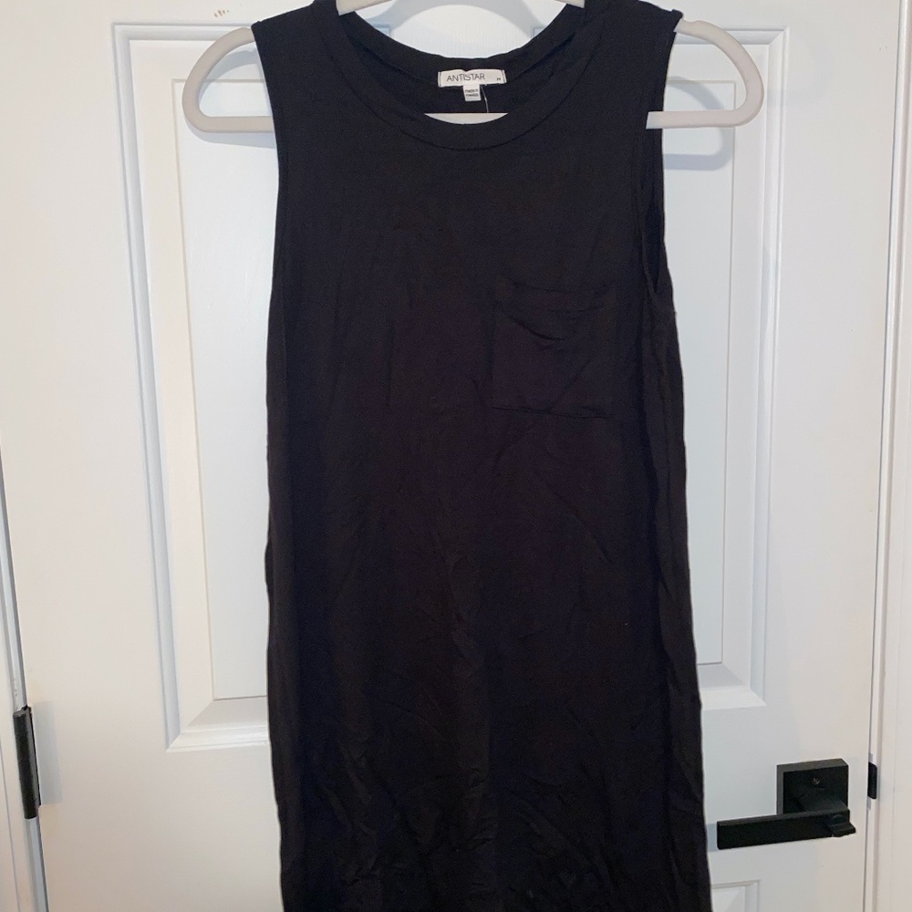 TJ Maxx Black T-Shirt Dress